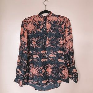 Gypsy Silk Paisley Blouse